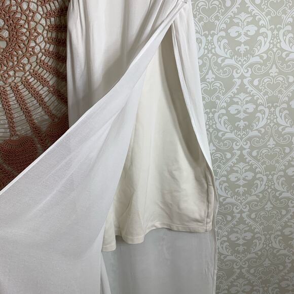 5/$30 Anthropologie Addison Sheer Hem Side Slit Dress - Picture 5 of 7
